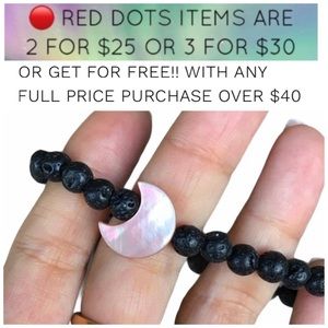 π΄πFREE ! Genuine pink mother of pearl moon bracelet